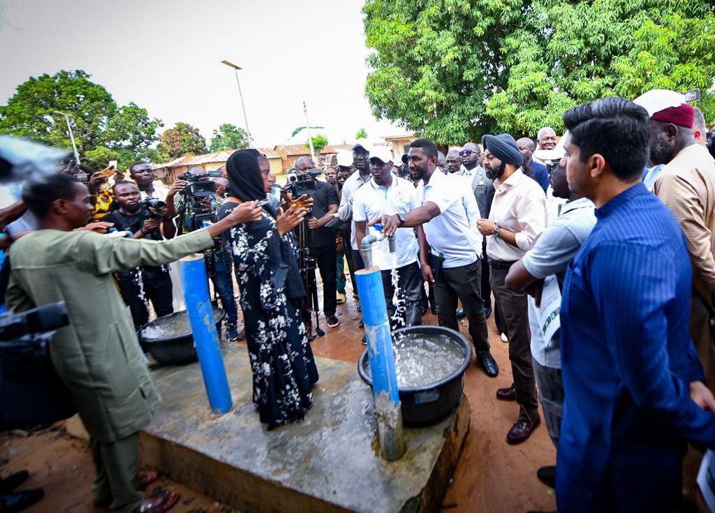 Solar borehole commissioning in rural community