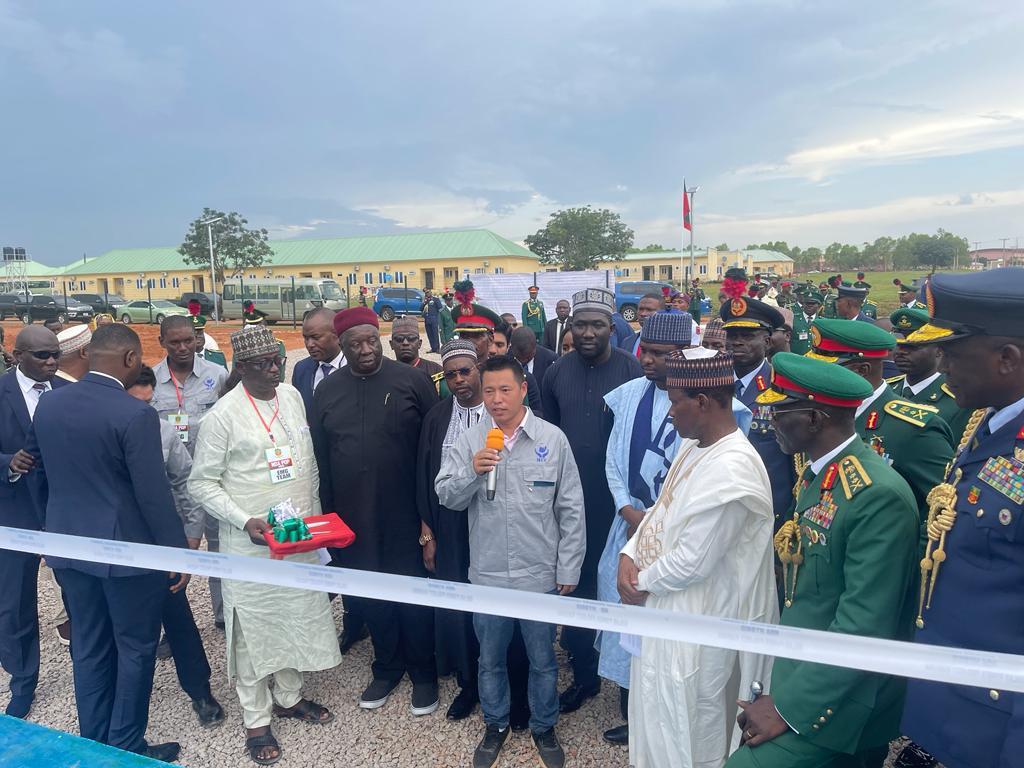 Project commissioning with military and government officials