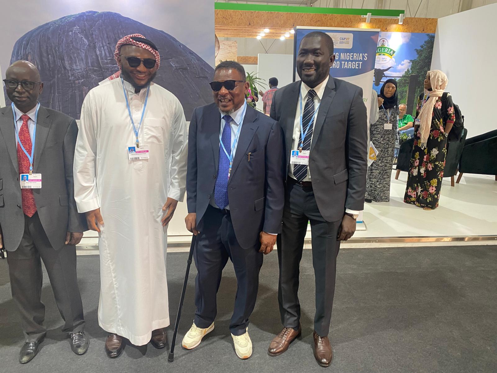 With Nigerian delegation at COP27