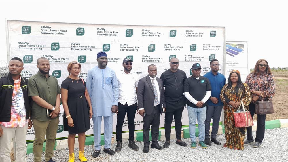 Dobi Agri 95kWp solar power plant commissioning