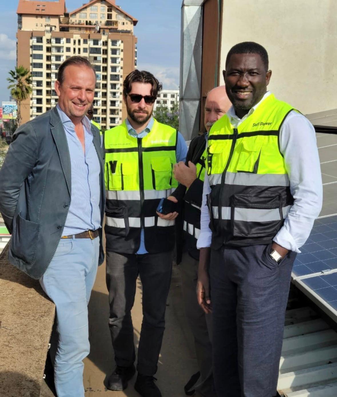 On a SafiPower rooftop solar site visit
