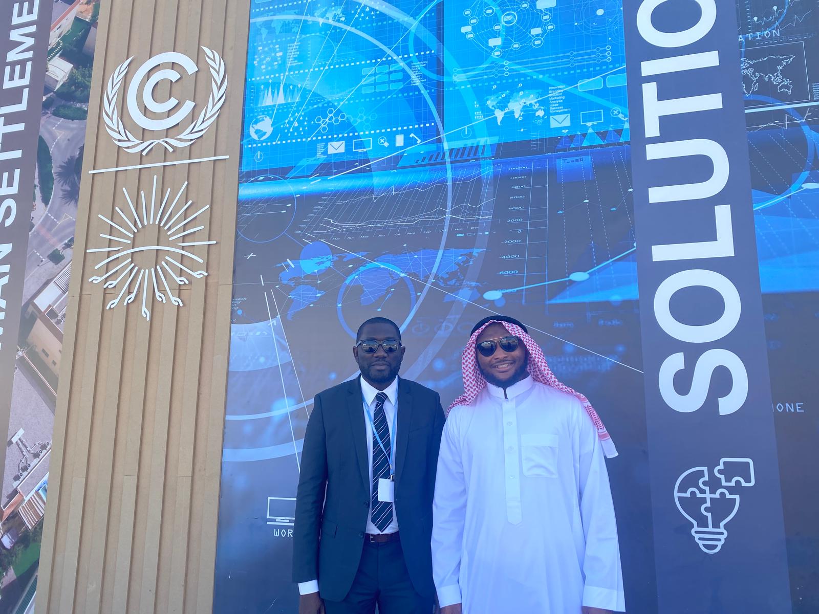 At UNFCCC Solutions exhibit